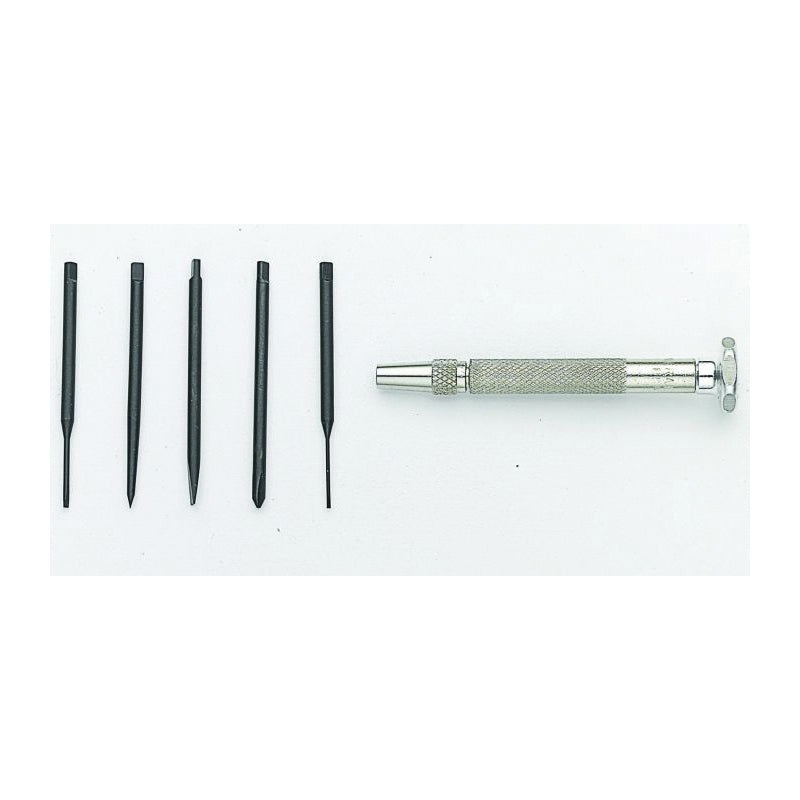 General SPC606 Jeweler's Screwdriver/Awl Set, Cross Point, #0 Point