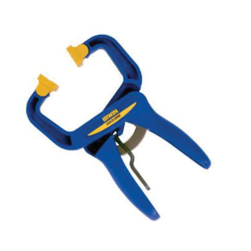 IRWIN QUICK-GRIP 59100CD Handi Clamp, 1-1/2 in Max Opening, 1-1/2 in D Throat, 75 lb Clamping, Resin Body