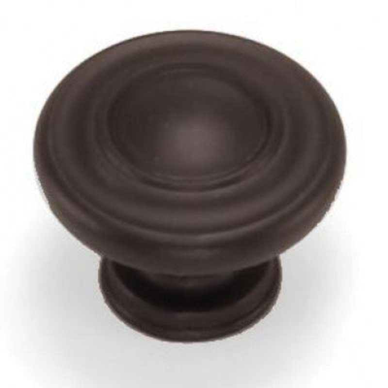 Laurey Nantucket Series 51866 Knob, 1-3/8 in Dia, 34 mm L, Zamak, Oil-Rubbed Bronze