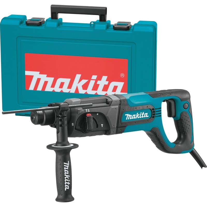 Makita HR2475 Rotary Hammer With Rubberized Grip, Tool/Kit: Tool, 0 to 4500 bpm, 0 to 1100 rpm No Load