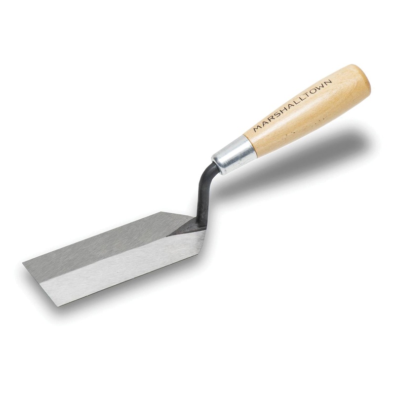 MARSHALLTOWN 52 Trowel, 2 in W Blade, 5 in L Blade, HCS Blade, Wood Handle