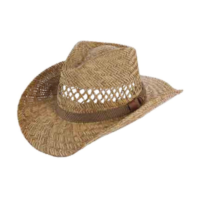 SCALA MS367OS Series MS367OS-NAT Seascape Hat, S/M, L/XL, Rush Straw Outer, Natural