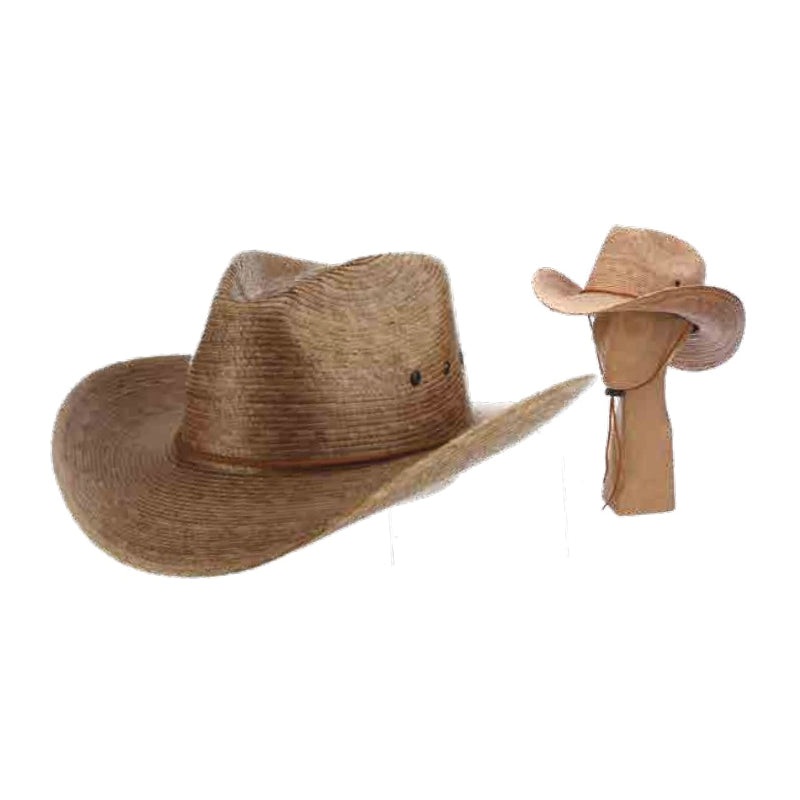 SCALA MS444OS Series MS444OS Buckhorn Hat, One Size, Palm Fiber Outer, Toast