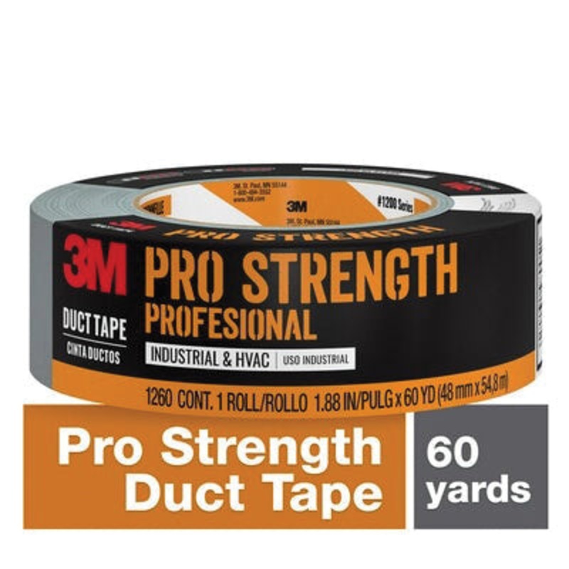 Scotch 051131-98005 Duct Tape, 1.88 in W, 60 yd L, Gray