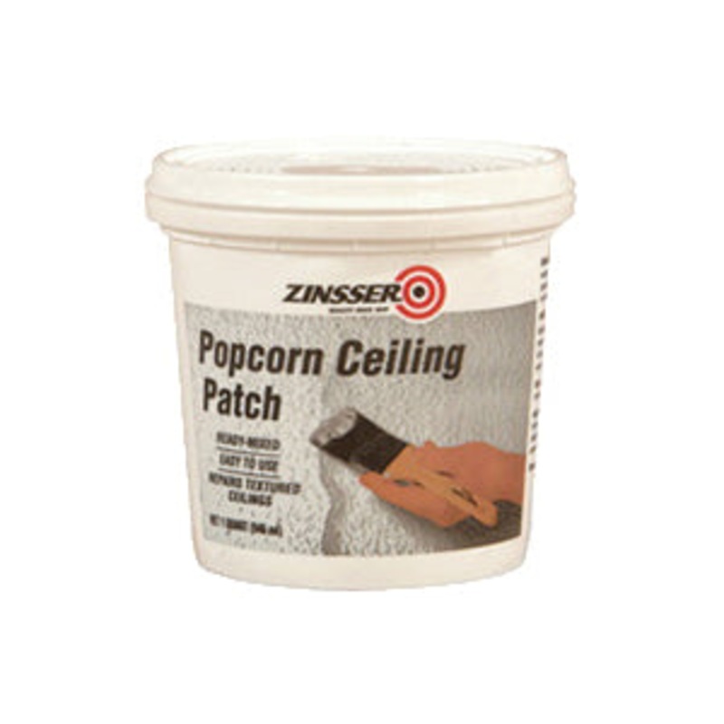 ZINSSER 76084 Ready Mixed Popcorn Ceiling Patch, Gel, Paste, 1 qt
